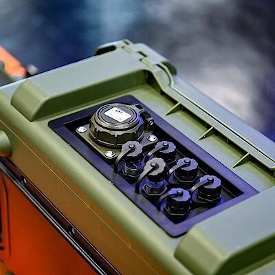 IP67-Anschlussfeld im Schutzkoffer